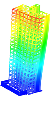 Spostamento sisma max X